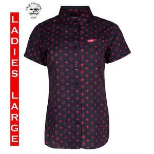 DIXXON FLANNEL - Bougie Drip SS PARTY SHIRT - Women's Large